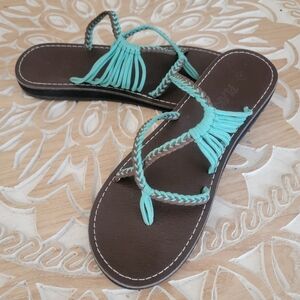 Plaka Braided Sandlas Sz 8